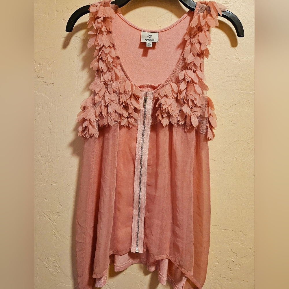Ruffled Sleevless Blouse